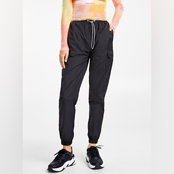 Twik | Nylon Cargo Joggers - Black - Picture 1 of 13